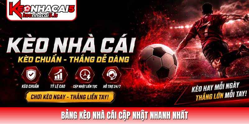 Bảng Kèo nhà cái cập nhật nhanh nhất 2026